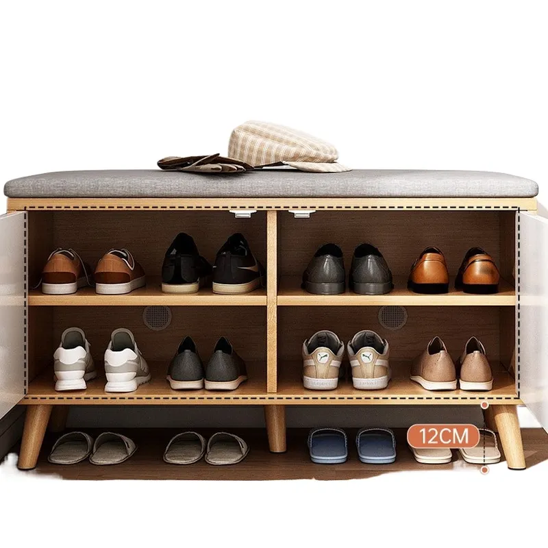 Narrow Entryway Shoe Rack Benc - Shoe Rack Cabinet Narrow Entryway ulasan dan harga