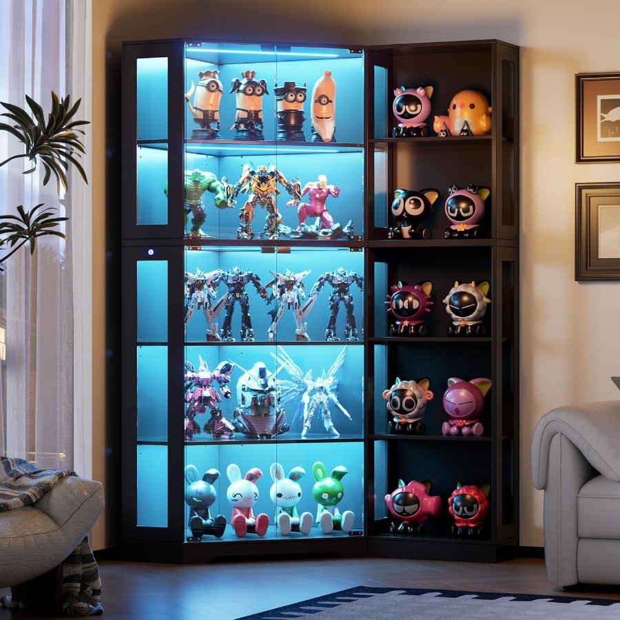 Corner display curio cabinet w - Storage ulasan dan harga