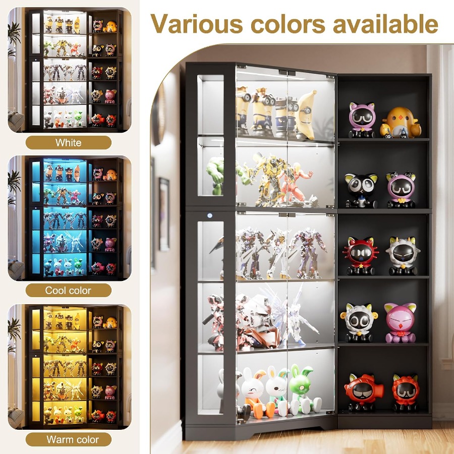 Corner display curio cabinet w - Storage ulasan dan harga
