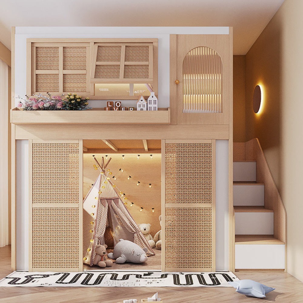 Bunk Bed with Separate Privacy - Bunk Bed With Stairs And Slide ulasan dan harga