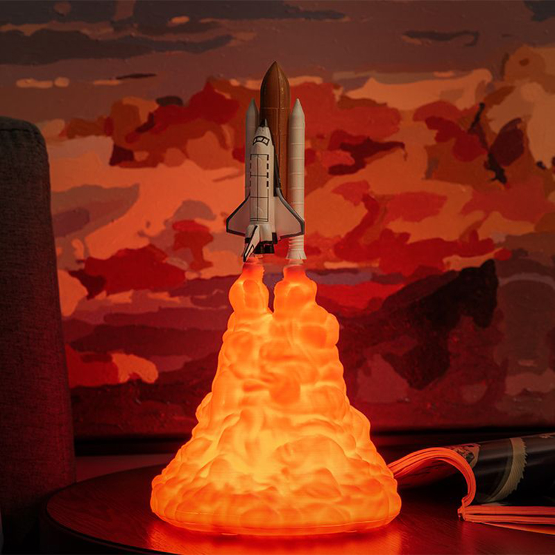 USB Rechargeable Space Shuttle - Floating Nightstand With Led Light ulasan dan harga